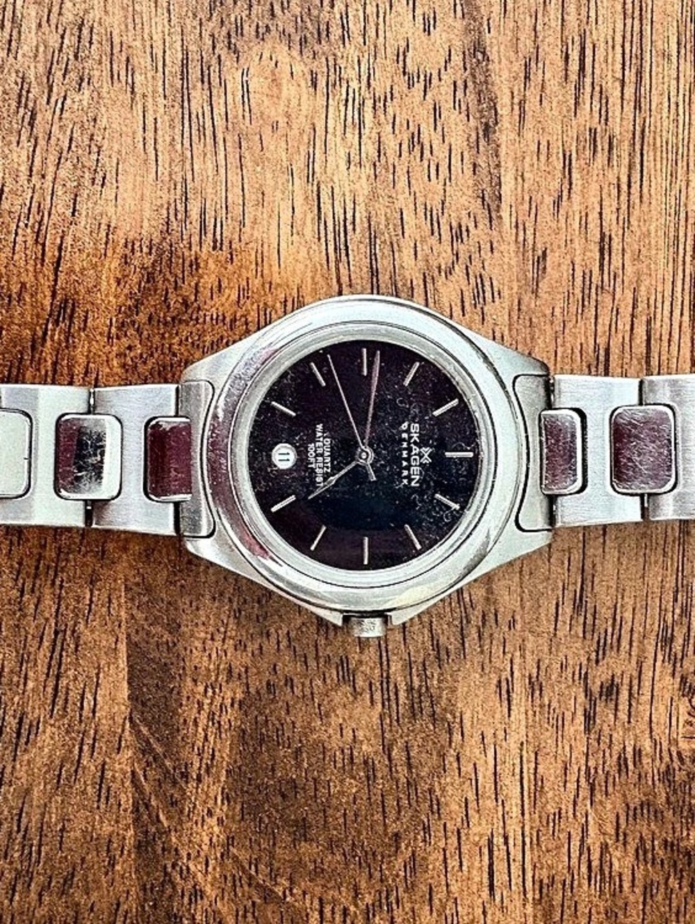Skagen Silver & Black Watch